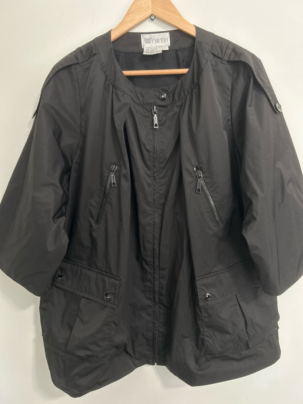 Worth Black Utility Zip-Front Women's Jacket